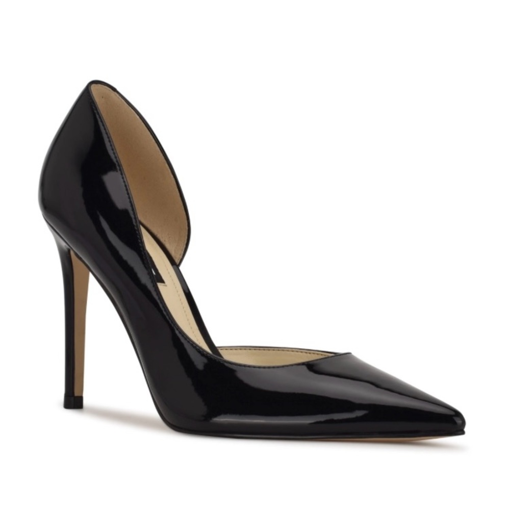 🆕 9West Blk Patent Heels
